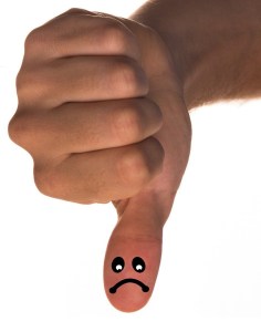 thumbs down